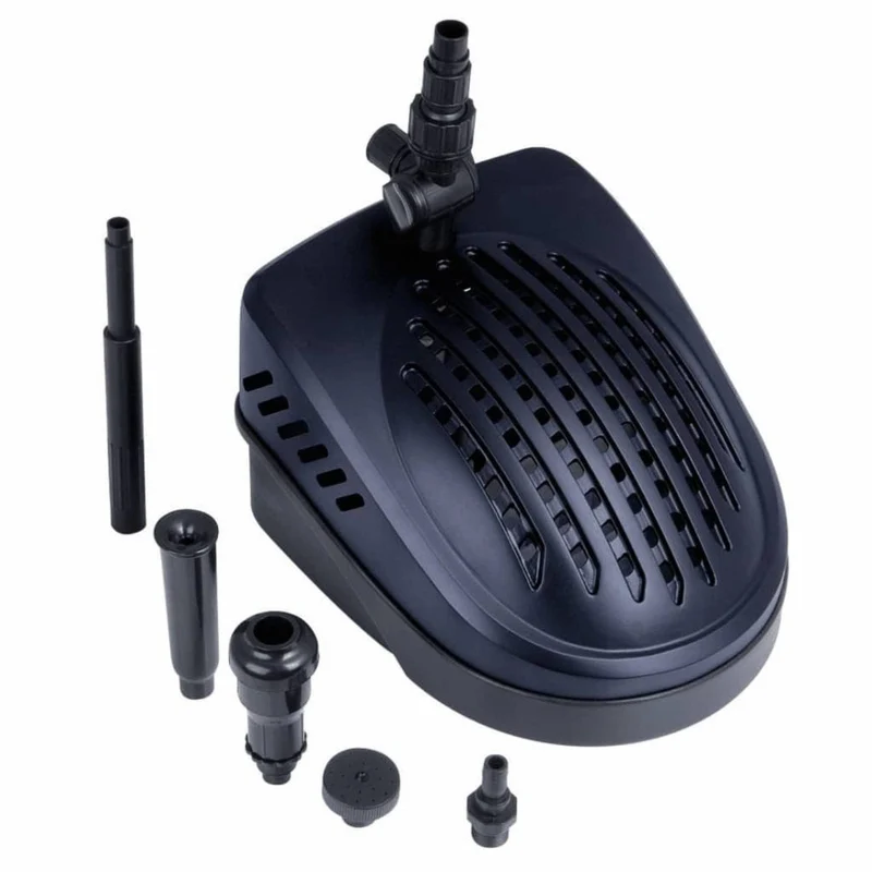PowerClear® 5000 - "3 en 1" : filtration immergée biomécanique avec clarificateur UVC et pompe fontaine intégrées - Qmax(l/h) 950, 30W, Hmax(m) 1,90, 1/2'', mousse filtrante 20 ppi, UVC PL-S 5W, classe de protection I, IP68, AC230V/50Hz, accessoires d'aju