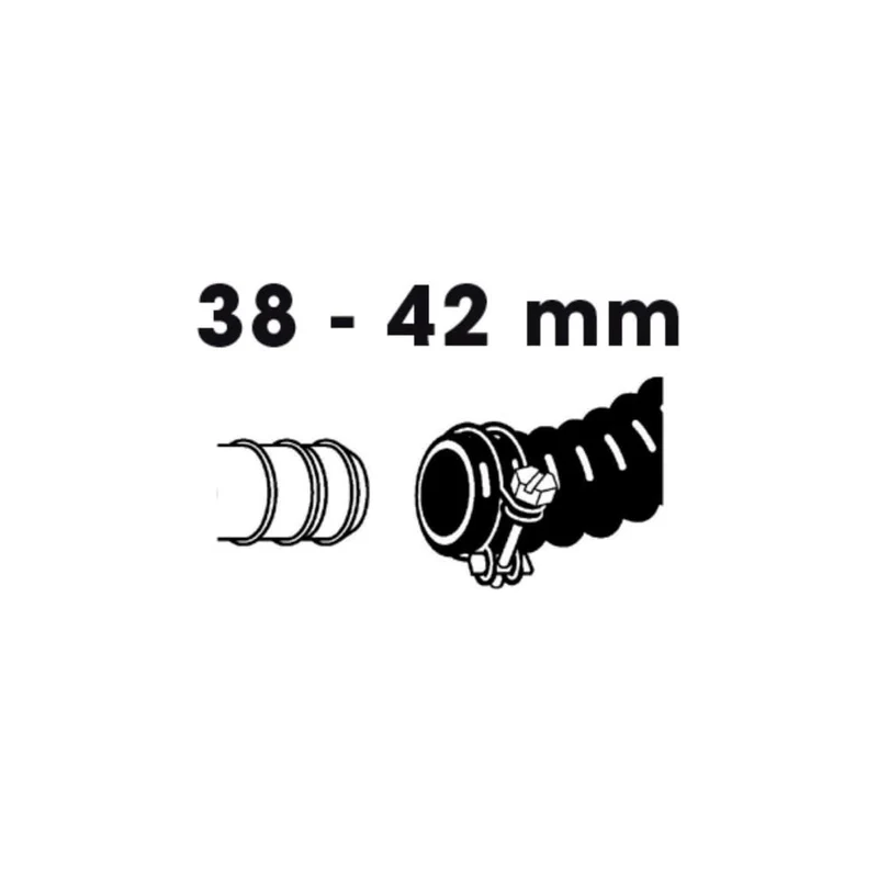 Lot de colliers de serrage double fil galva - Ø38 / Ø42 mm - 2 x