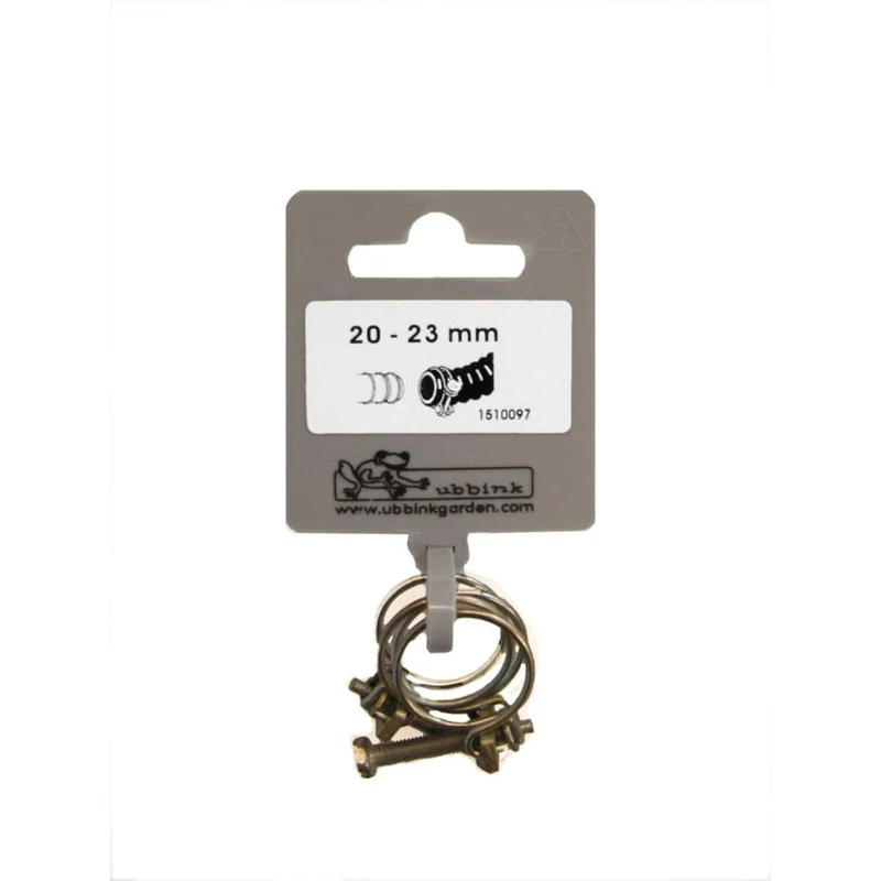 Lot de colliers de serrage double fil galva - Ø20 / Ø23 mm - 2 x