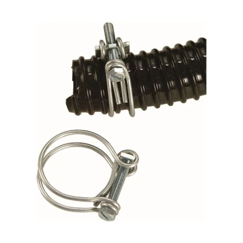 Lot de colliers de serrage double fil galva - Ø12,5 / Ø15 mm - 2 x