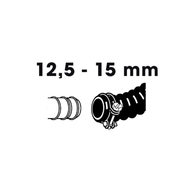 Lot de colliers de serrage double fil galva - Ø12,5 / Ø15 mm - 2 x