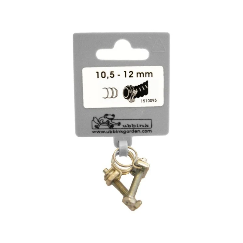 Lot de colliers de serrage double fil galva - Ø10,5 / Ø12 mm - 2 x