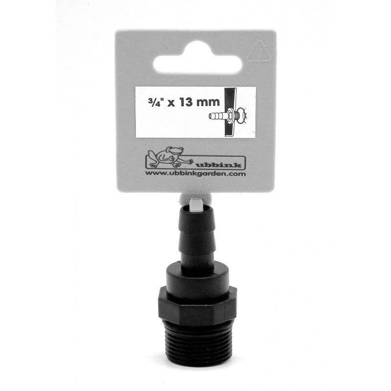Embout à olive filetage mâle 1 x Ø mm tuyau - Ø19 (¾") x Ø13 (½") mm