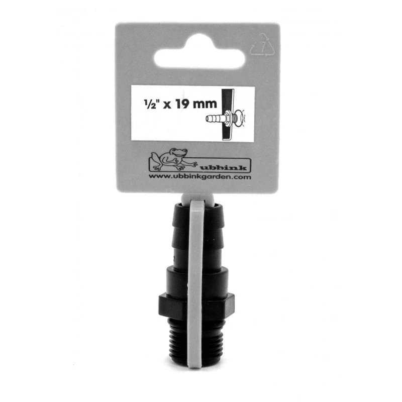Embout à olive filetage mâle 1 x Ø mm tuyau - Ø13 (½") x Ø19 (¾") mm