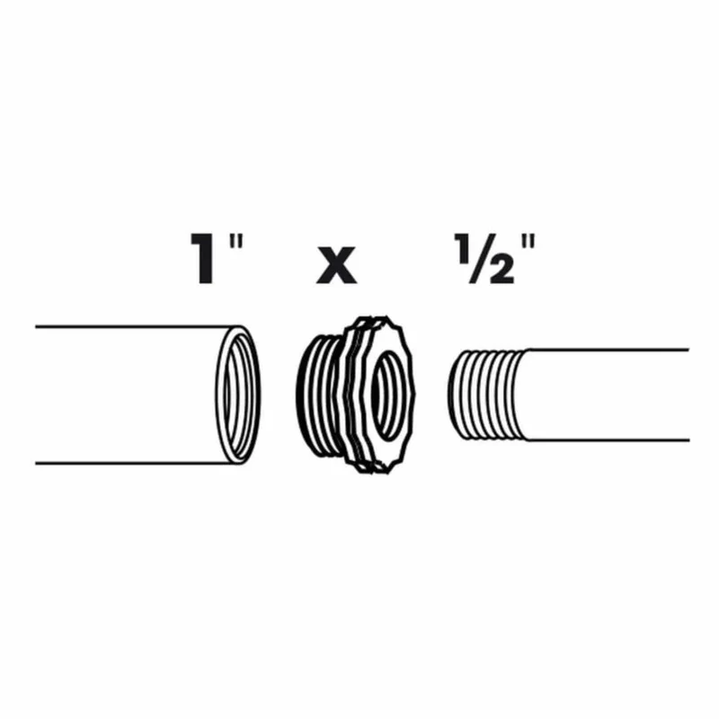 Embout à réduction 1 x filetage mâle/femelle - Ø25 (1") x Ø13 (½") mm