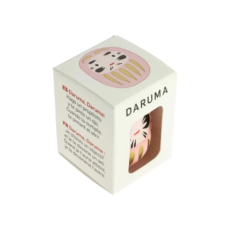 Daruma Rose - Petit, Affection - Fabriqué au Japon