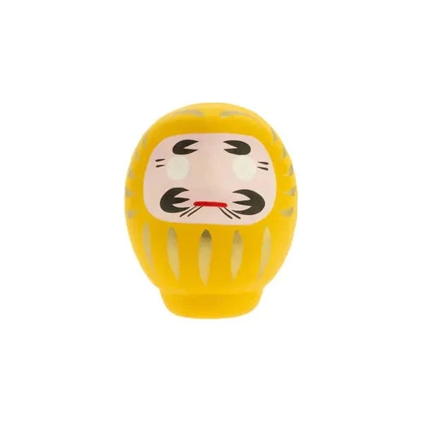 Daruma Jaune - Grand, Prospérité - Fabriqué au Japon