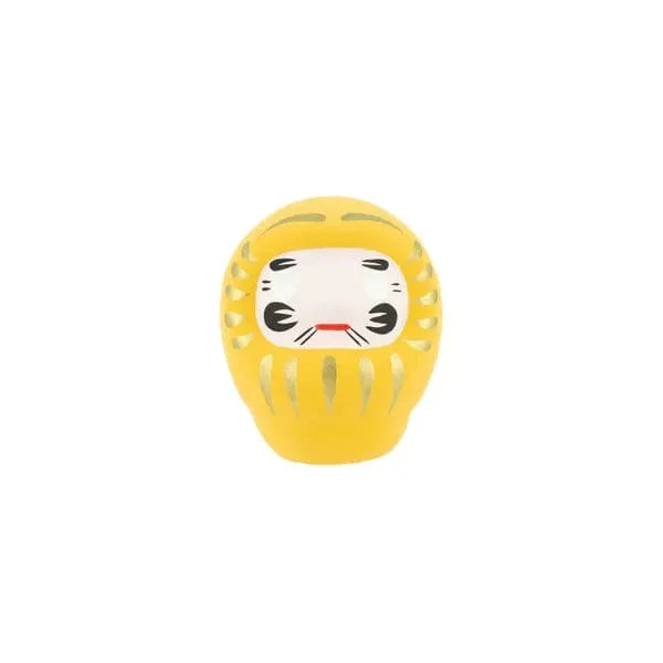 Daruma Jaune - Moyen, Prospérité - Fabriqué au Japon