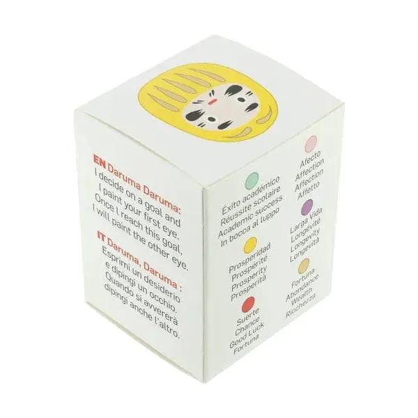 Daruma Jaune - Moyen, Prospérité - Fabriqué au Japon