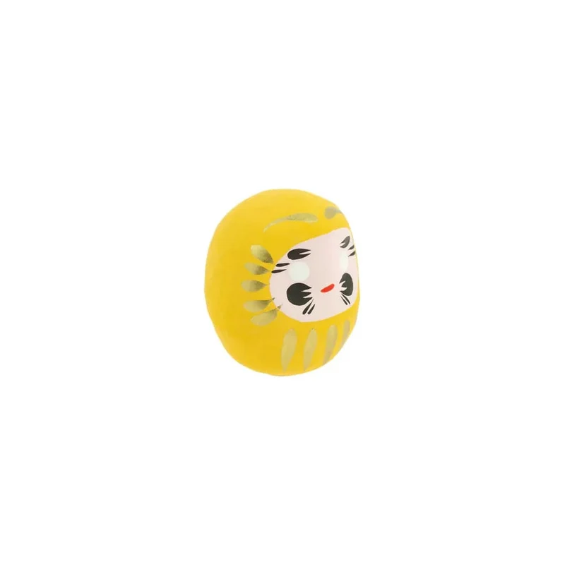 Daruma Jaune - Petit, Prospérité - Fabriqué au Japon