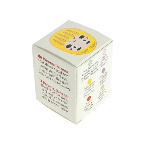 Daruma Jaune - Petit, Prospérité - Fabriqué au Japon