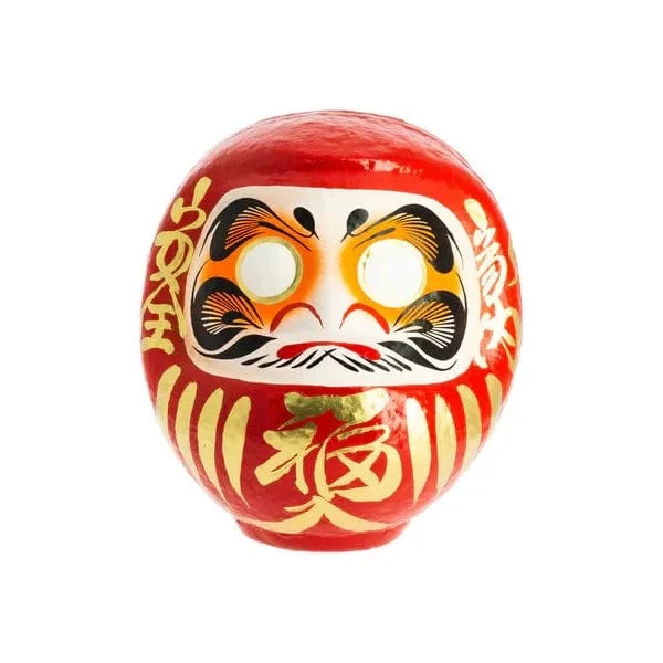 Daruma Traditionnel Rouge 24 cm - Chance - Fabriqué au Japon