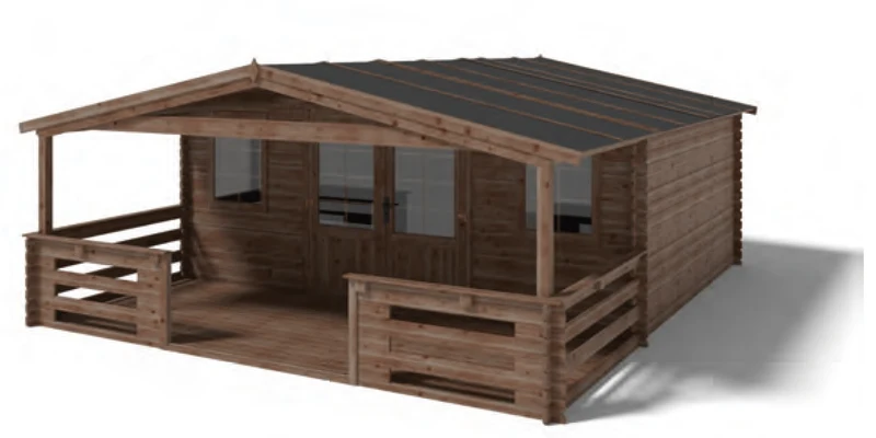 Abrigo de Jardim Thorens com opção alpendre 500 x 400 x 235 cm