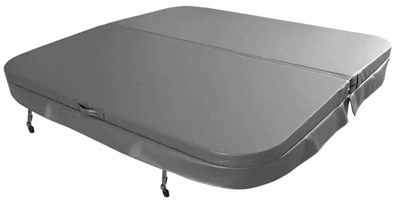 W'eau spa cover 230 x 230 cm - Grijs - radius 18 cm