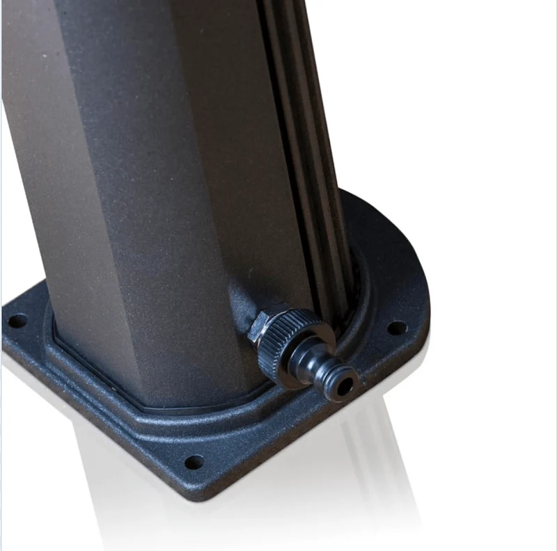 Gre Zonnedouche Aluminium zwart - 18 L