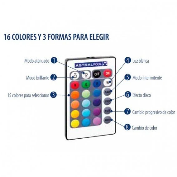 Astralpool - StarLight Sirio lámpara flotante LED piscina