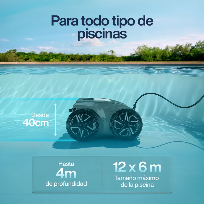 Zodiac - Alpha OA 6400 iQ Robot limpiafondos con cable para piscina