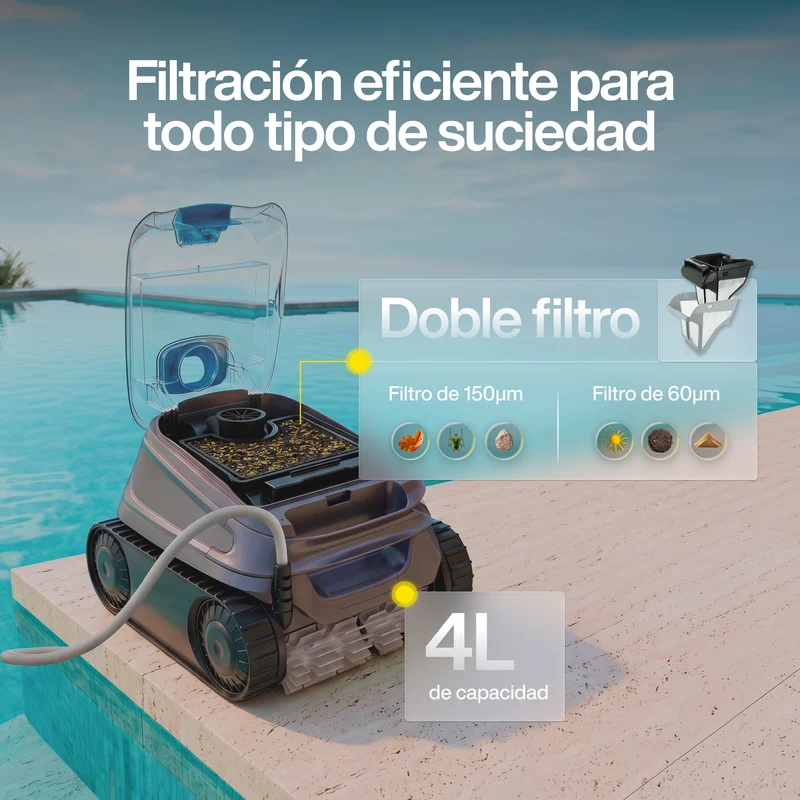 Zodiac - CNX 50 iQ Robot limpiafondos con cable para piscina