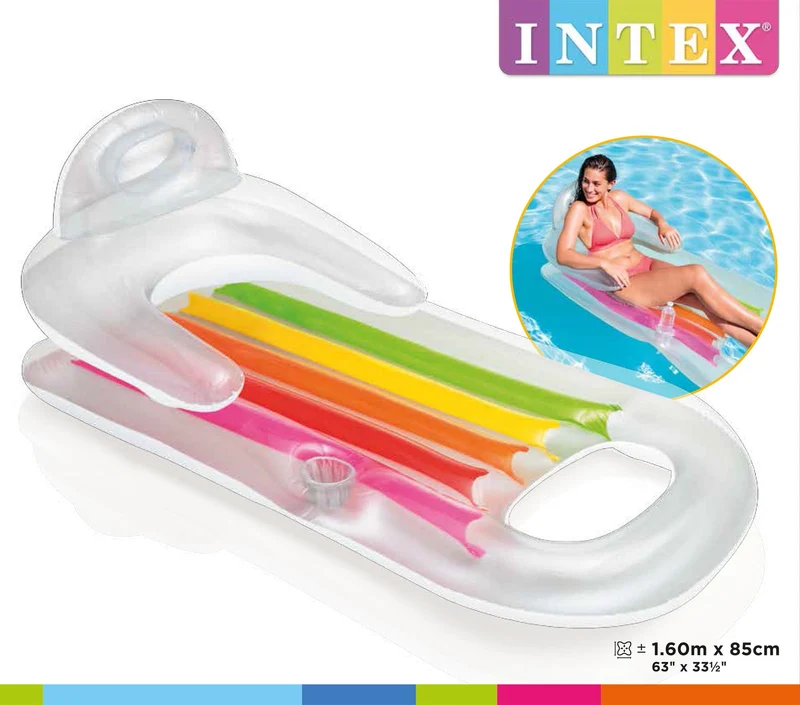 Intex king kool lounge 160cm x 85cm - transparant
