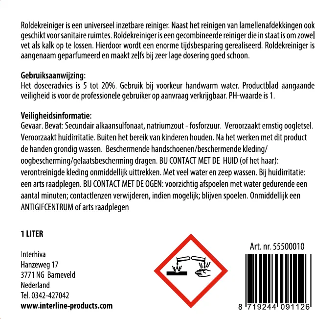 Interline Roldekreiniger 1 Liter